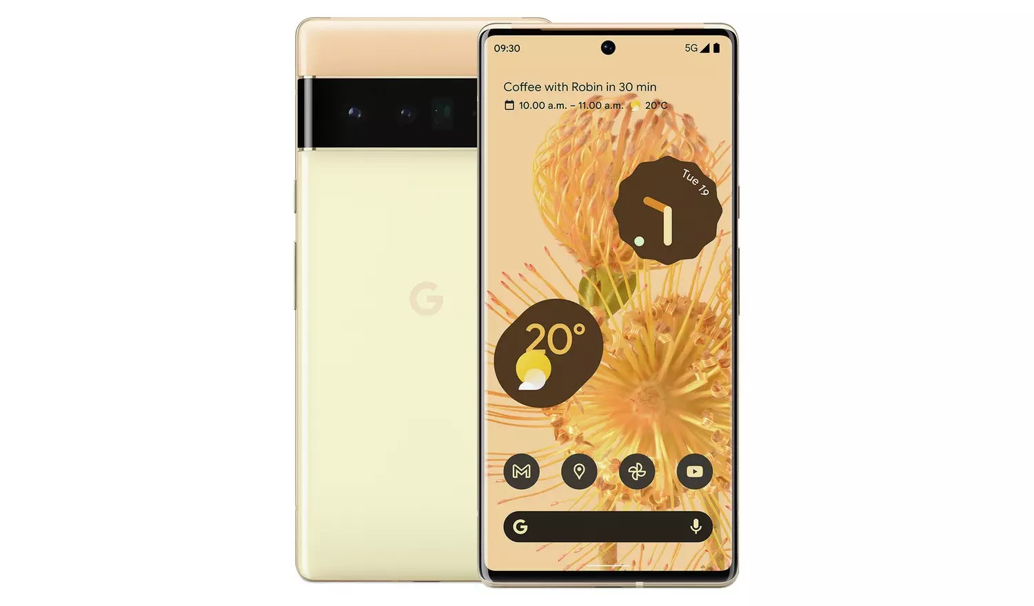 Google Pixel 6 Pro 5G 128GB Phone - Sorta Sunny - Yournextnewphone.com